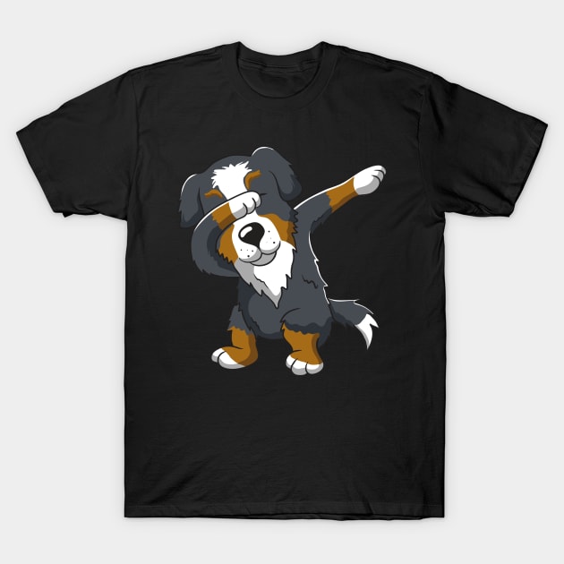 Cute Dabbing Bernese Mountain Dog Dab Dance T-Shirt by teepartee